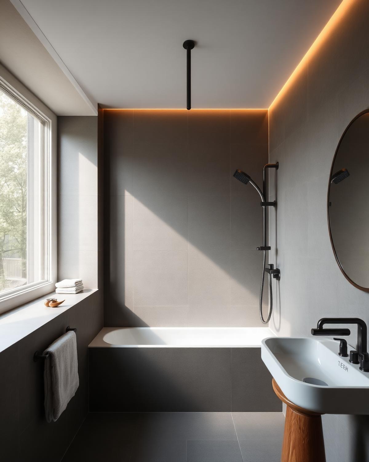 Strakke moderne badkamer